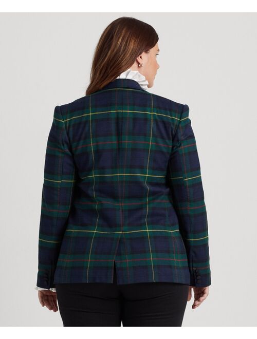 Polo Ralph Lauren LAUREN RALPH LAUREN Plus Size Wool-Blend Structured Blazer