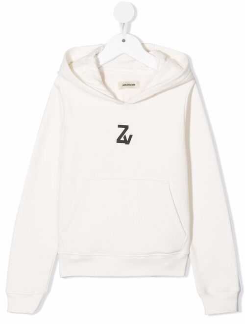 Zadig&Voltaire Zadig & Voltaire Kids logo-print long-sleeve hoodie