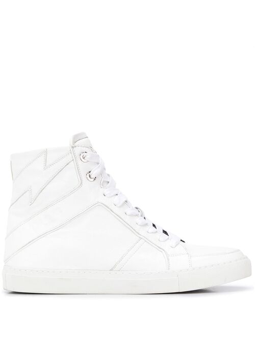 Zadig&Voltaire High Flash lace-up sneakers