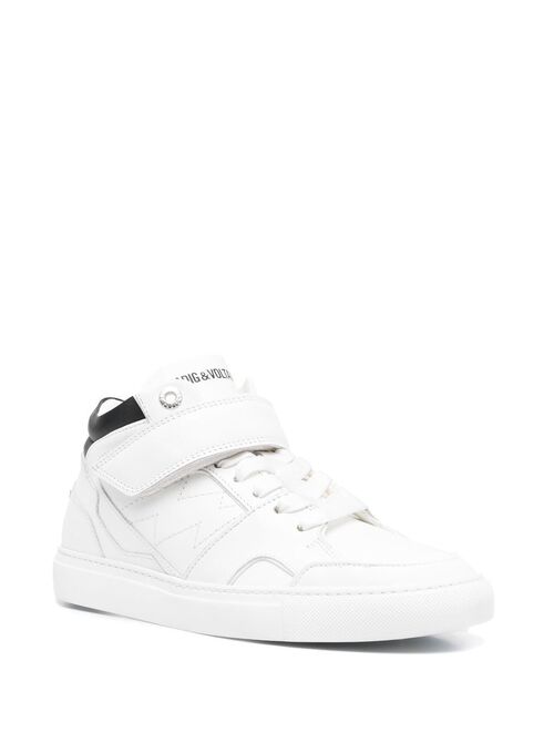 Zadig&Voltaire logo-print touch-strap sneakers