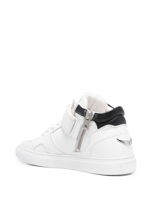 Zadig&Voltaire logo-print touch-strap sneakers
