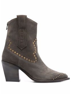 Cara pointed suede boots