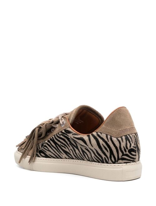 Zadig&Voltaire zebra-print low-top sneakers