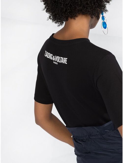 Zadig&Voltaire slogan print round neck T-shirt