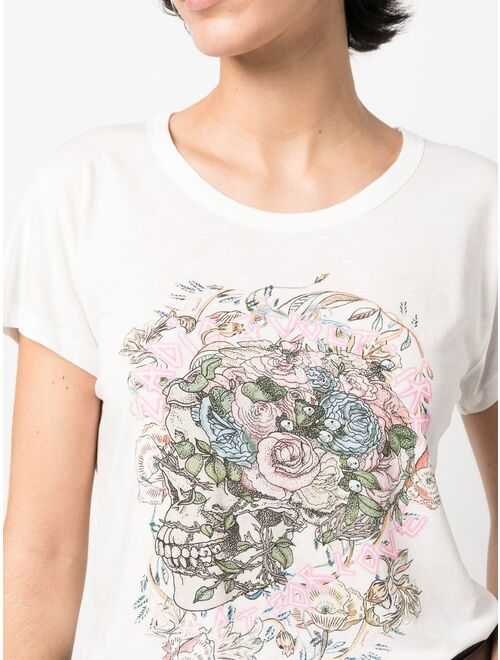 Zadig&Voltaire Woop skull-print T-shirt