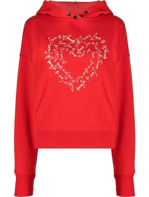 Zadig&Voltaire Mia heart-print hoodie