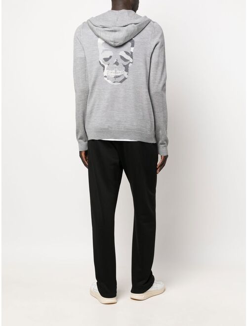 Zadig&Voltaire zipped drawstring hoodie