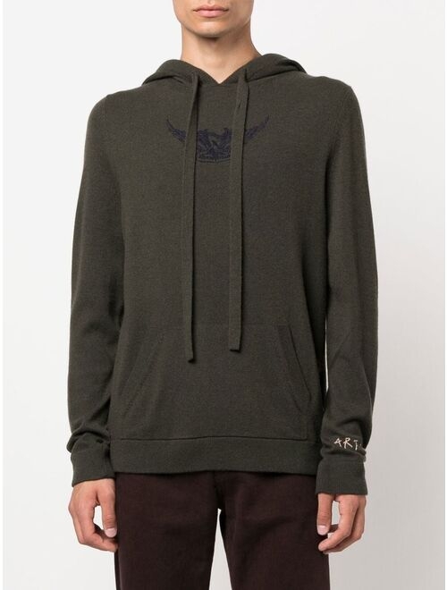 Zadig&Voltaire embroidered logo hoodie