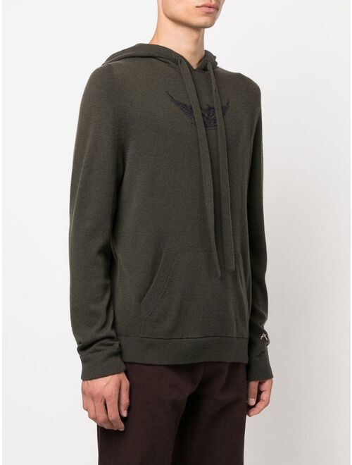 Zadig&Voltaire embroidered logo hoodie
