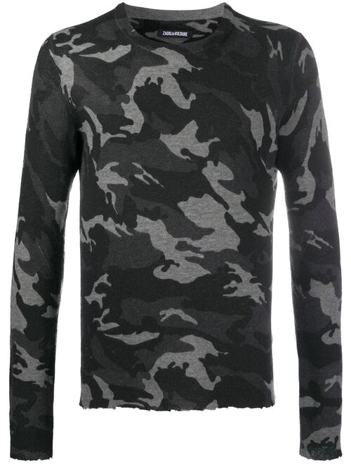 Zadig&Voltaire Kennedy camouflage-print sweater