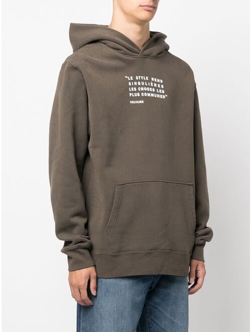 Zadig&Voltaire graphic-print long-sleeved hoodie