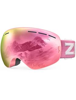 XMINI Kids Ski Goggles - Snowboard Snow Goggles for Boys Girls Youth