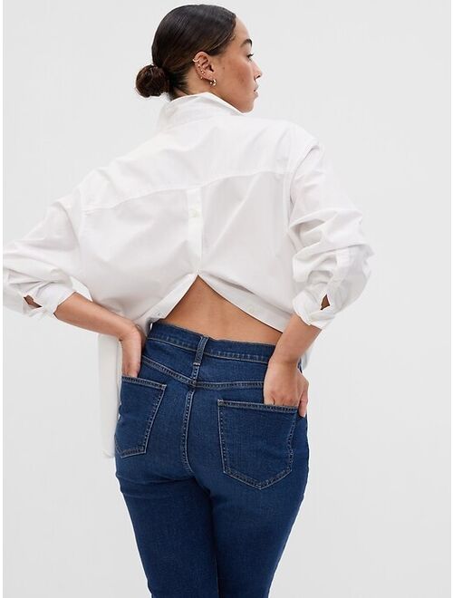 Gap 100% Organic Cotton Button-Back Big Shirt