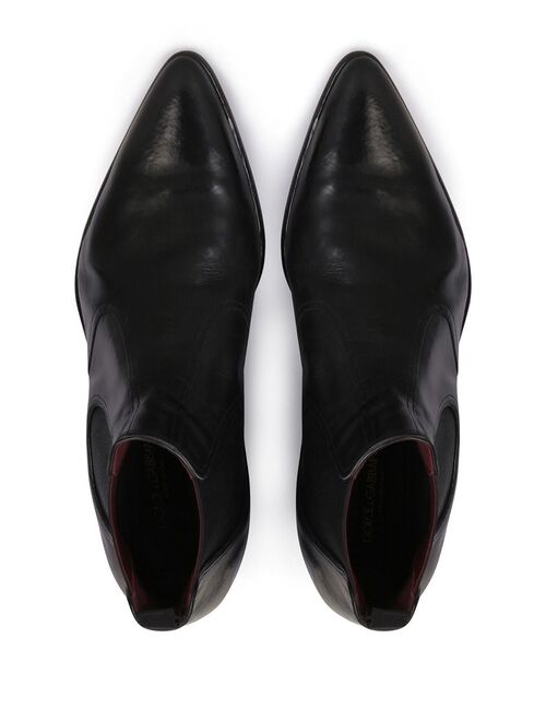 Dolce & Gabbana slip-on calf leather boots