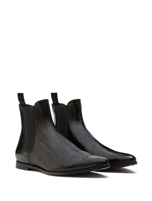 Dolce & Gabbana panelled pointed-toe ankle boots