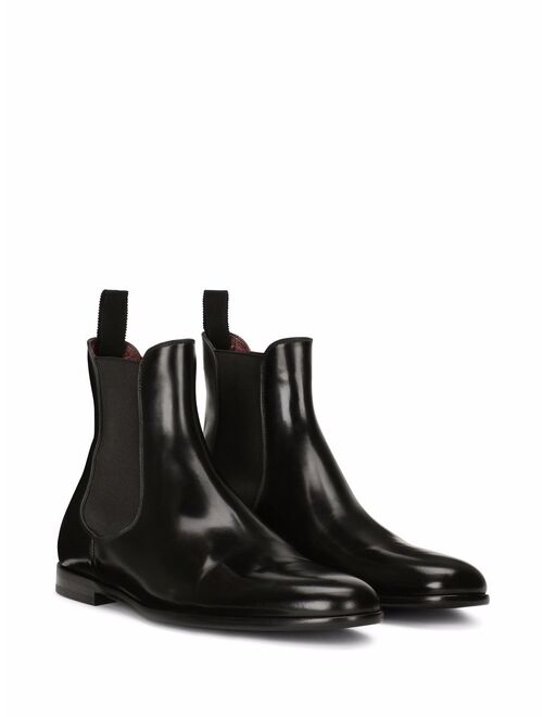 Dolce & Gabbana Chelsea leather boots