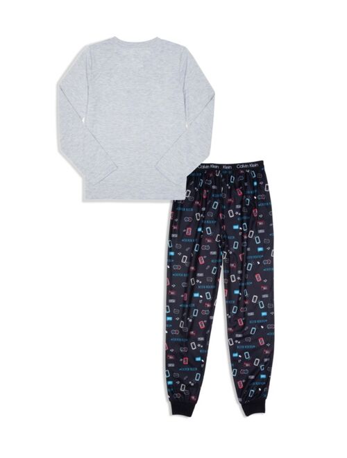 Calvin Klein Big Boys 2 Piece Pajama Set