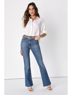 Kaelie Medium Wash High-Rise Vintage Flare-Leg Jeans