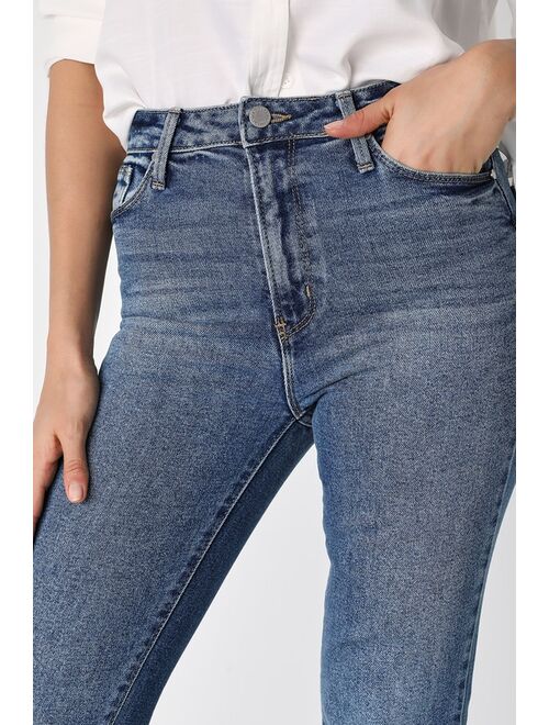 Just Black Kaelie Medium Wash High-Rise Vintage Flare-Leg Jeans