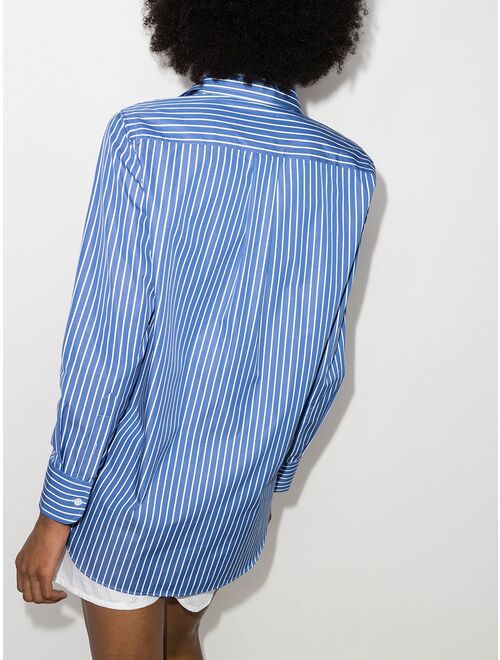 HommeGirls vertical-stripe cotton shirt
