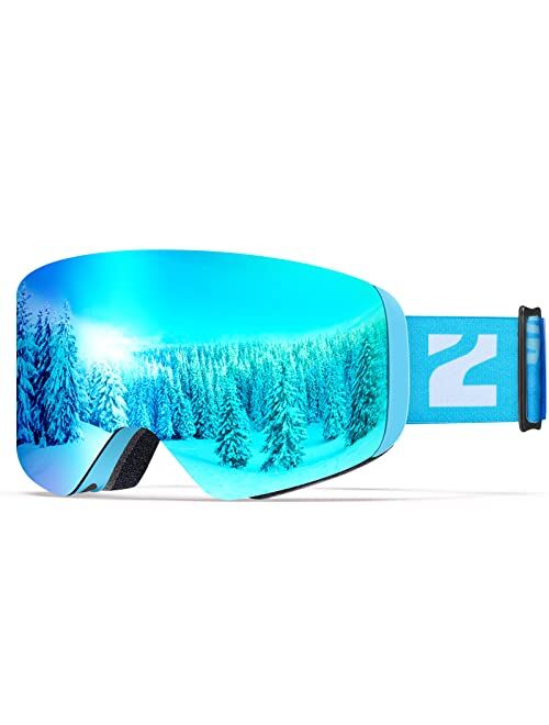 ZIONOR Kids Ski Goggles - Cylindrical Snowboard Snow Goggles Boys Girls Youth
