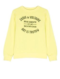 Zadig & Voltaire Kids logo-print cotton sweatshirt