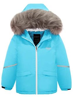 Wantdo Girl's Warm Snowboarding Jackets Waterproof Ski Jacket Fleece Winter Snow Coat Windproof Raincoats