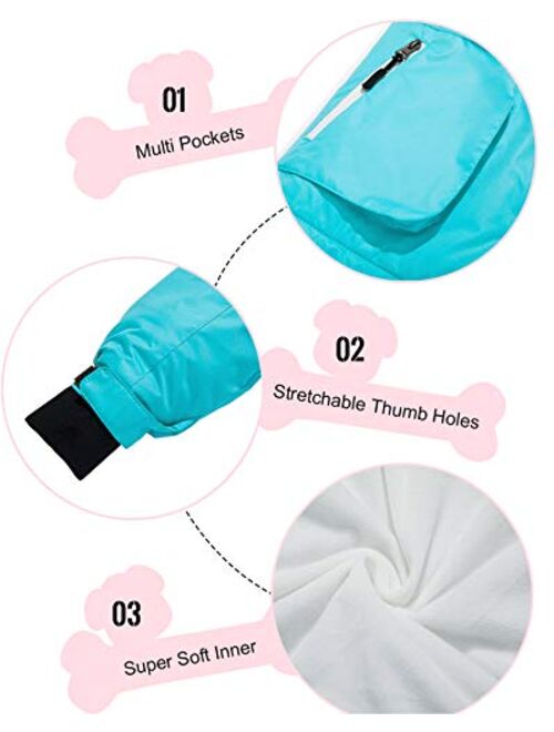 Wantdo Girl's Warm Snow Coat Waterproof Ski Jacket Windproof Winter Parka Insulated Fleece Rain Jackets