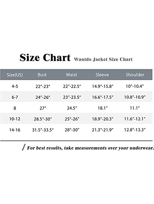 Wantdo Girl's Warm Snow Coat Waterproof Ski Jacket Windproof Winter Parka Insulated Fleece Rain Jackets