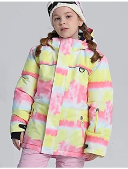 PHIBEE Girls' Waterproof Windproof Outdoor Warm Snowboard Ski Jacket