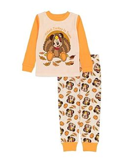 Boys' Mickey Mouse | Monster | The Nightmare Before Christmas | Ricky Zoom 2-Piece Snug-fit Cotton Pajamas Set