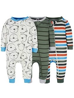 Onesies Brand Baby Boys' 3-Pack Snug Fit One-Piece Cotton Pajamas