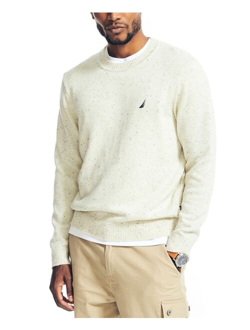 NAUTICA Men's Sustainably Crafted Donegal Speckle Crewneck Sweater