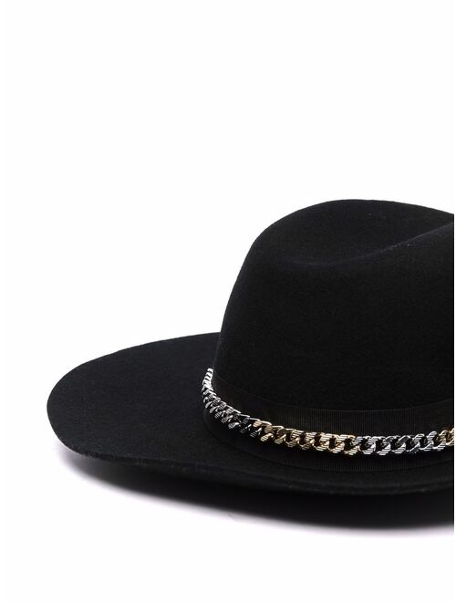 Zadig&Voltaire Amelia chain-link fedora hat