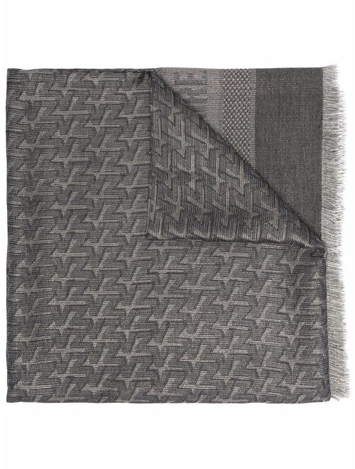 Zadig&Voltaire Glenn jacquard-logo lurex scarf