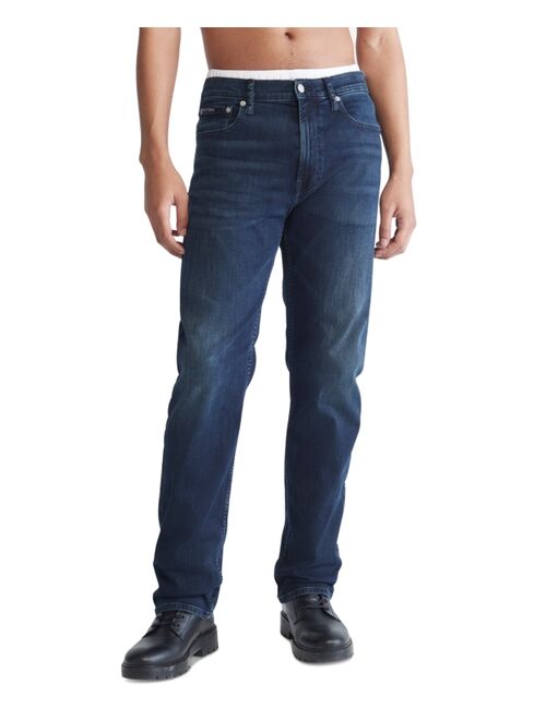 Calvin Klein Men's Standard Straight-Fit Stretch Jeans