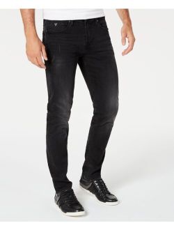 Mens Slim Tapered Fit Distressed Jeans