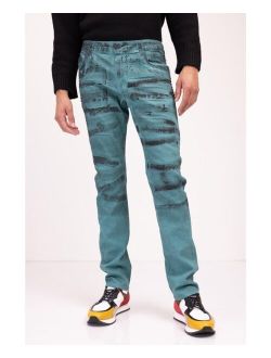 RON TOMSON Men's Modern Swiped Denim Jeans