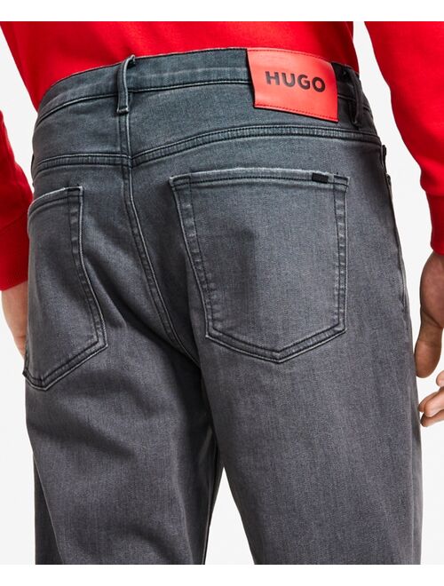 HUGO Hugo Boss Men's Tapered-Fit Stretch Jeans, Created for Macy's