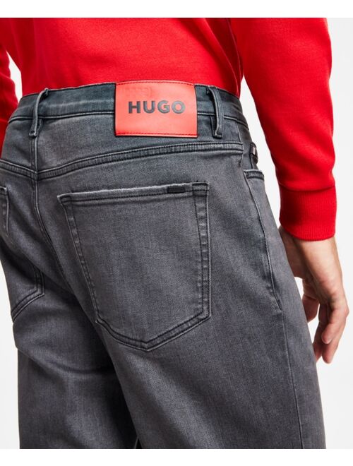 HUGO Hugo Boss Men's Tapered-Fit Stretch Jeans, Created for Macy's