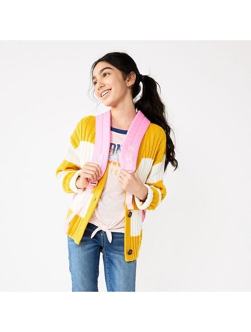 Girls 6-20 SO Boxy Button-Up Cardigan in Regular & Plus Size