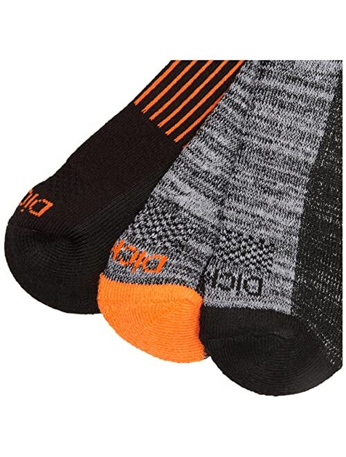 Dickies Men's Dri-Tech Performance Work Crew Socks 6 Pair,Black