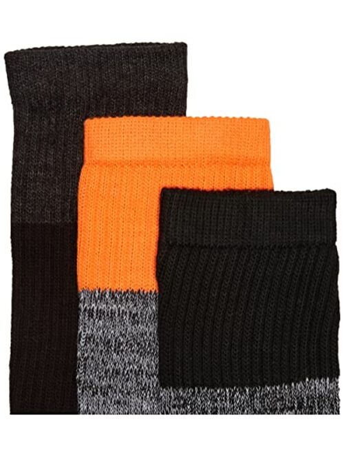 Dickies Men's Dri-Tech Performance Work Crew Socks 6 Pair,Black