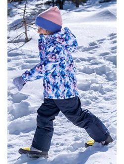 Mountain Warehouse Snowdrop Printed Kids Winter Ski Jacket-Waterproof