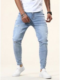 Men Ripped Skinny Jeans