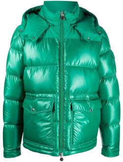 feather-down hooded puffer jacket