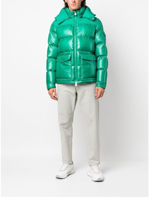 Moncler feather-down hooded puffer jacket