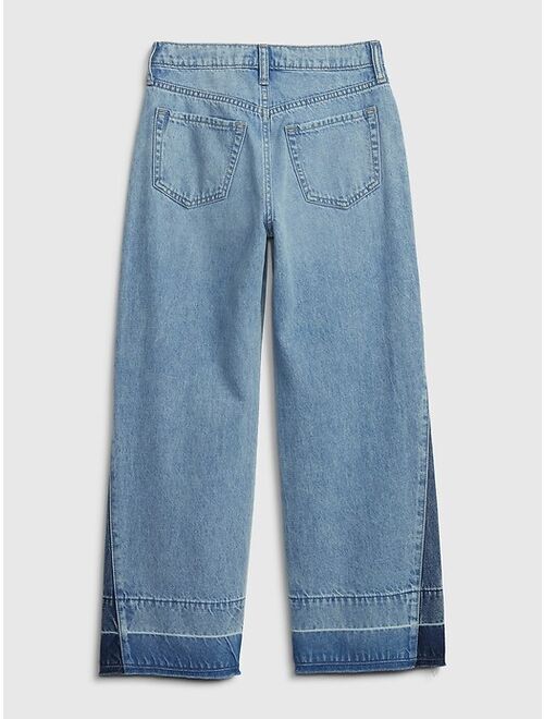 Gap Kids Low Stride Patchwork Jeans with Washwell