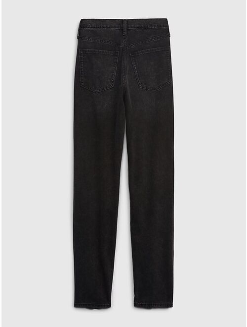 Gap Teen High Rise Mom Jeans with Washwell