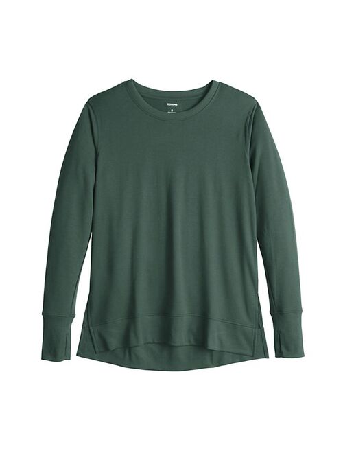 Women's Sonoma Goods For Life Super Soft Solid Tunic Sweatshirt